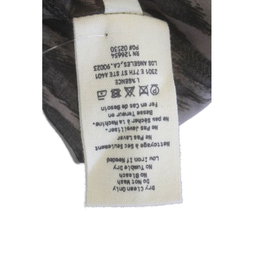 L'Agence Womens Printed Collar Long Sleeve Button Down Shirt Brown Size S - Picture 6 of 7